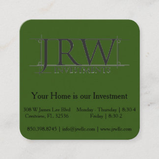 QRコードカードの正方形 スクエア名刺