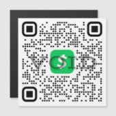 QRコードキャッシュアプリマグネット (正面/裏面)