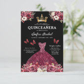 QRコードキンセアニェラフローラブルゴーニュプリンセス 招待状 (スタンド正面)