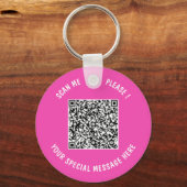 QRコードキーチェーンカスタム文字 – 色の選択 キーホルダー (裏面)