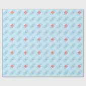 QRコードギークのクリスマスの新年の包装紙 ラッピングペーパー (フラット)