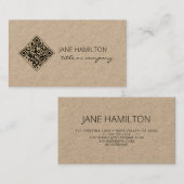 QRコードクラフトモダンプロフェッショナル 名刺 (正面/裏面)