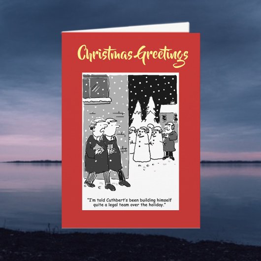 QRコードクリスマスカードを使用した雪だるまのリーガルチーム シーズンカード