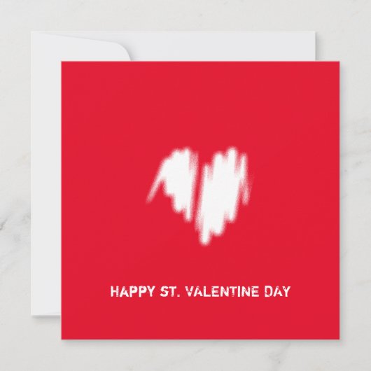 QRコードクリーンモノクロモダンクラスビー カード (正面)