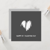 QRコードクリーンモノクロモダンクラスビー カード (正面/裏面インサイチュ)