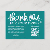 QRコードクーポンを挿入 名刺 (正面)