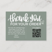 QRコードクーポンを挿入 名刺 (正面)