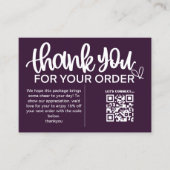 QRコードクーポンを挿入 名刺 (正面)