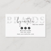 QRコードクールヘアスタイリスト化粧品プロフェッショナル ロイヤリティカード (正面)