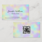 QRコードグラデーションモダンシンプル 名刺 (正面/裏面)