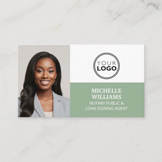 QRコードグリーン 名刺 (正面)