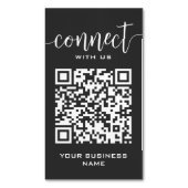 Qrコードグレーシックに接続モダンミニマル マグネット名刺 (正面縦)