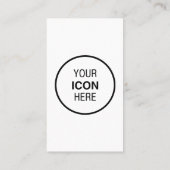 Qrコードグレーシックに接続モダンミニマル 名刺 (裏面)