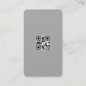 QRコードグレーモダンプロフェッショナル独占的 名刺 (裏面)