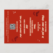 QRコードコスチュームカクテルバジェットハロウィーン招待状 ポストカード (裏面)