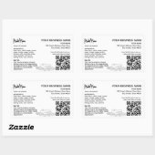 QRコードコテージ法食品ラベルシール 長方形シール (シート)