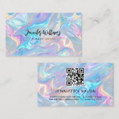 QRコードサロンホログラフィエレガントック 名刺 (正面/裏面)