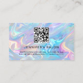 QRコードサロンホログラフィエレガントック 名刺 (裏面)