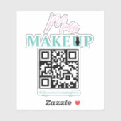 QRコードサロン事業名バイクヘルメットデカール シール (シート)