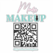 QRコードサロン名車デカール シール (正面)