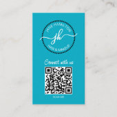 QRコードサークルロゴ名刺 名刺 (正面)