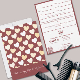 QRコードサービスノート2月ギフト証明書