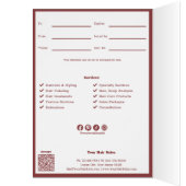 QRコードサービスハッピーバースデーギフト証明書 (内側 (左))