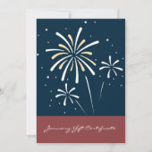 QRコードサービス注1月のギフト証明書 (正面)