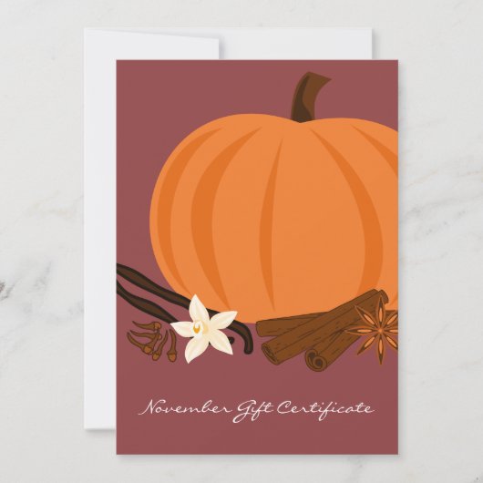 QRコードサービス注11月のギフト証明書 (正面)