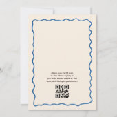 QRコードシトラス メイン スクイーズ ファンキー ブライダル シャワー 招待状 (裏面)