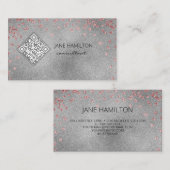 QRコードシルバー 名刺 (正面/裏面)