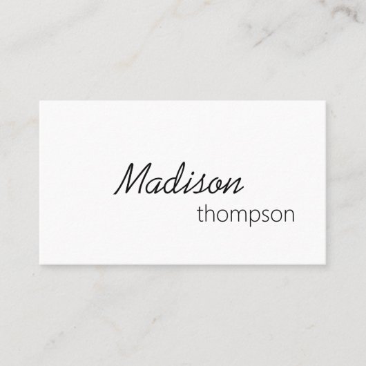 QRコードシンプルのミニマルプロフェッショナル 名刺 (正面)