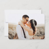 QRコードシンプルフォト結婚ズ 出欠カード (裏面)