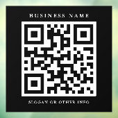 QRコードシンプルブラックスクエアビジネス ウィンドウサイン (シート3)