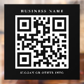QRコードシンプルブラックスクエアビジネス ウィンドウサイン (シート2)