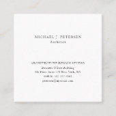 QRコードシンプルプロフェッショナルテンプレート スクエア名刺 (正面)