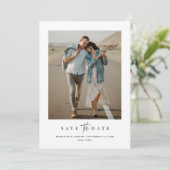 QRコードシンプルミニマルモダンリスト2枚 セーブザデート (スタンド正面)