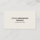 QRコードシンプルモダンミニマルニュートラル 名刺 (裏面)