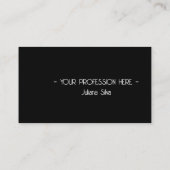 QRコードシンプルモダンミニマルブラックインスタグラム 名刺 (裏面)