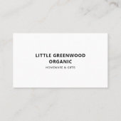 QRコードシンプルモダンミニマル白Instagram 名刺 (裏面)