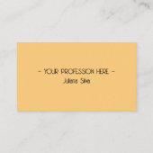 QRコードシンプルモダンミニマル黄色Instagram 名刺 (裏面)