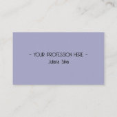 QRコードシンプルモダン紫ミニマルInstagram 名刺 (裏面)