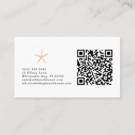 QRコードシーシェルビーチハウスコテージB&B 名刺