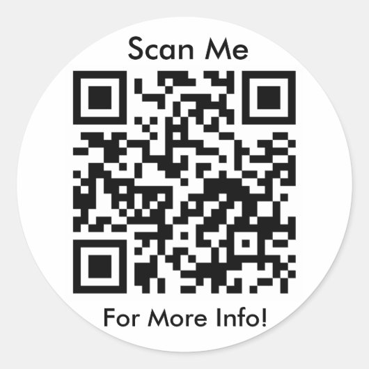 QRコードシール ラウンドシール (正面)