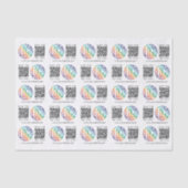 QRコードジェネレータおよびビジネスロゴのプロモモダンモ 薄葉紙 (正面)