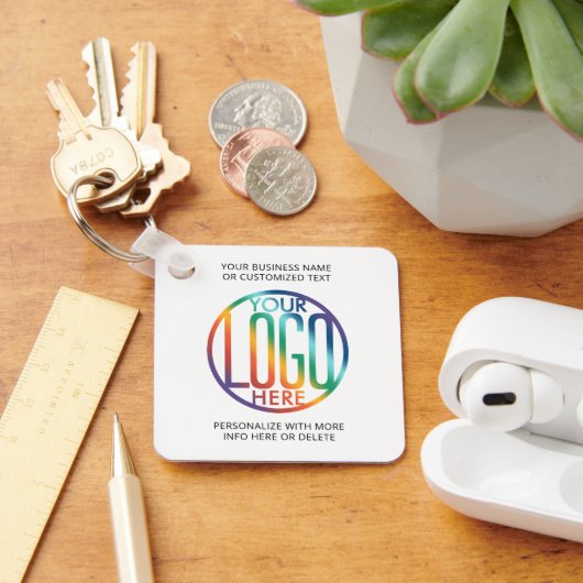 QRコードジェネレータおよびロゴビジネスプロモーションスワッグ キーホルダー (デスク)