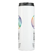 QRコードジェネレータとロゴのビジネスプロモーション タンブラー (裏面)