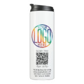 QRコードジェネレータとロゴのビジネスプロモーション タンブラー (回転右)