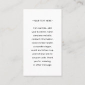 QRコードジェネレータとロゴモダン縦ミニマル線 名刺 (裏面)