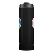 QRコードジェネレータビジネスロゴプロモーションブラック タンブラー (正面)